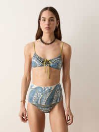 arcadia paisley gathered bralette