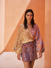 caravane silk robe dress