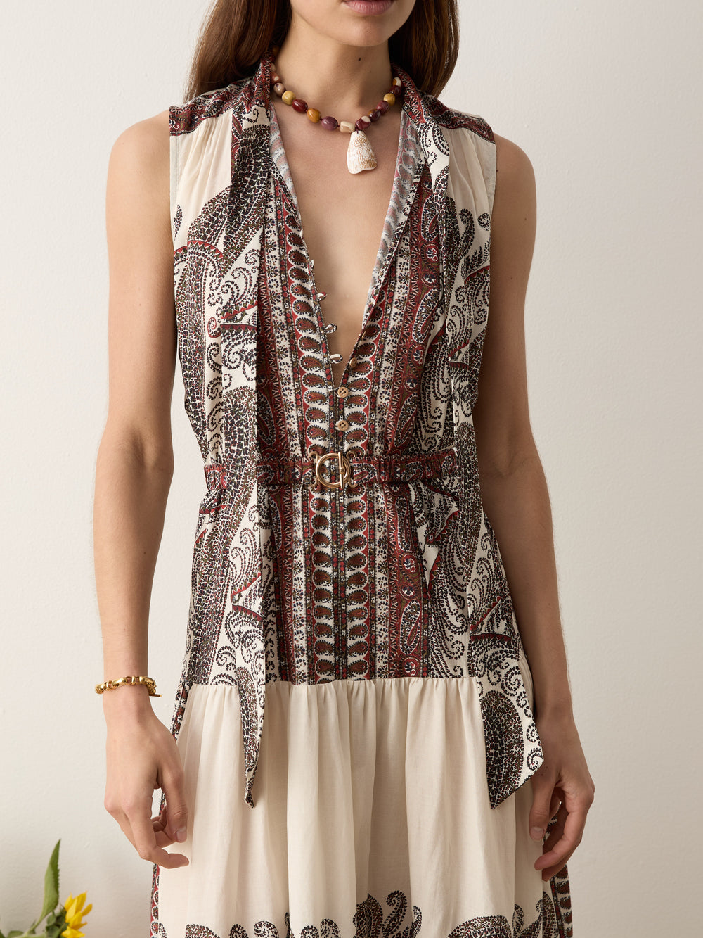 cassia sleeveless maxi dress | Boteh