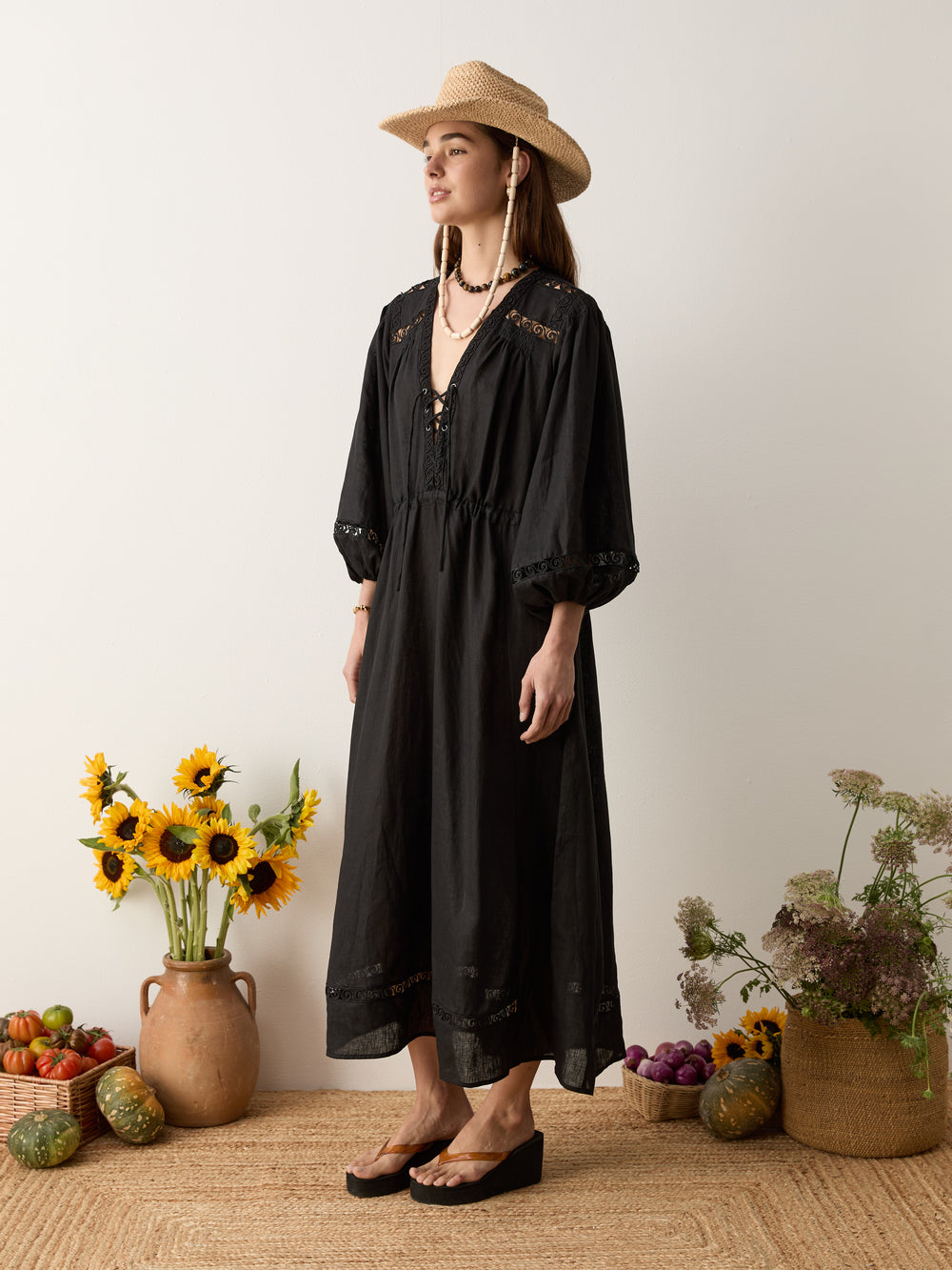 atlas maxi smock dress | Boteh