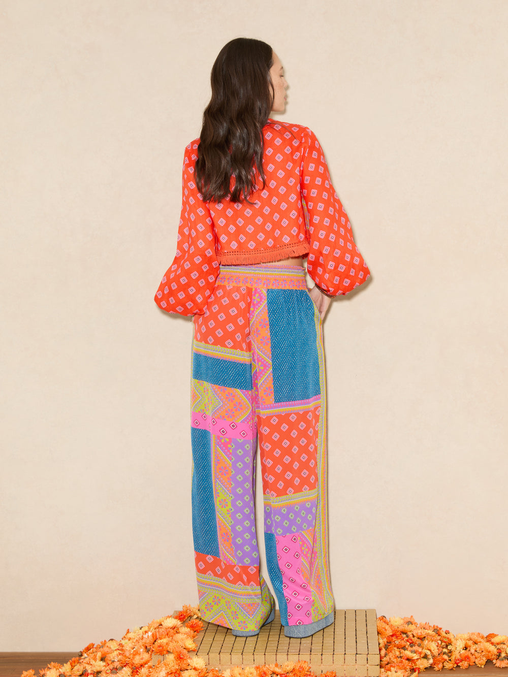 Rani Silk Wide Leg Pant | Boteh