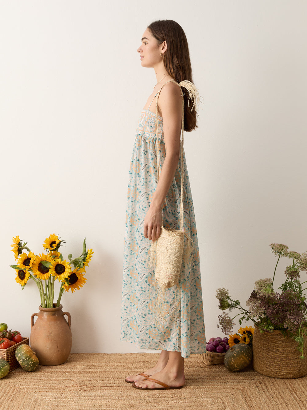 kynthos bodice maxi dress | Boteh