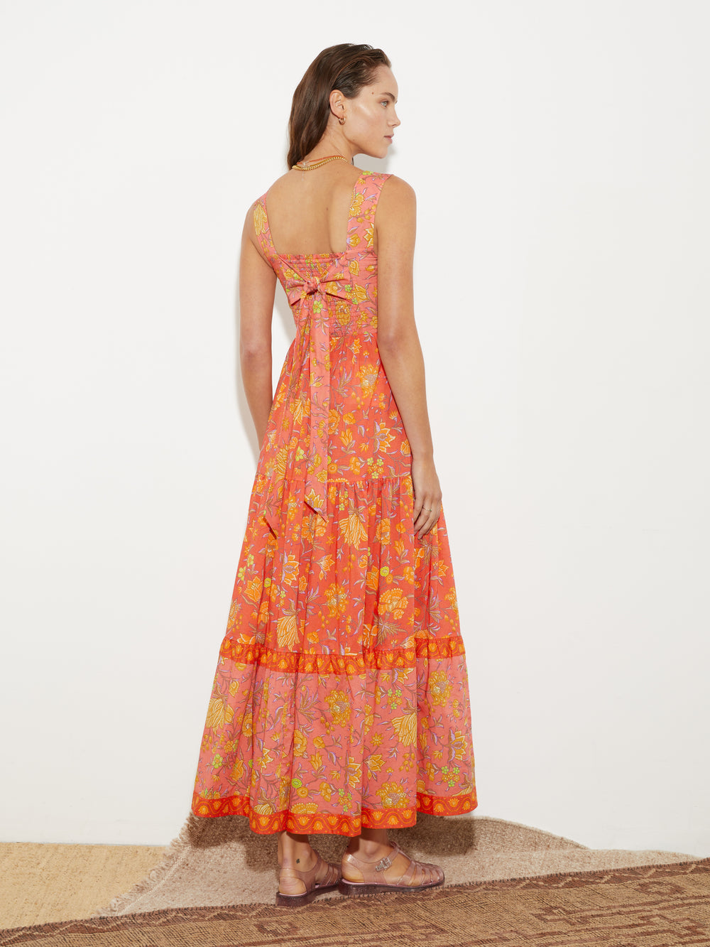 Alvita Tiered Bodice Maxi Dress | Boteh