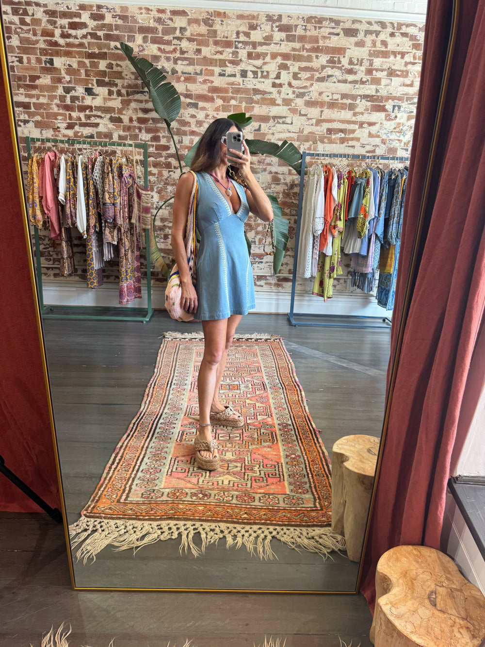 Septime Shift Mini Dress | Boteh