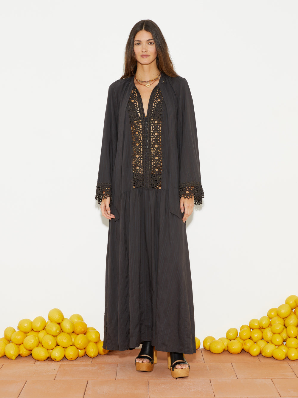 Starry Nights Wide Sleeve Maxi Dress