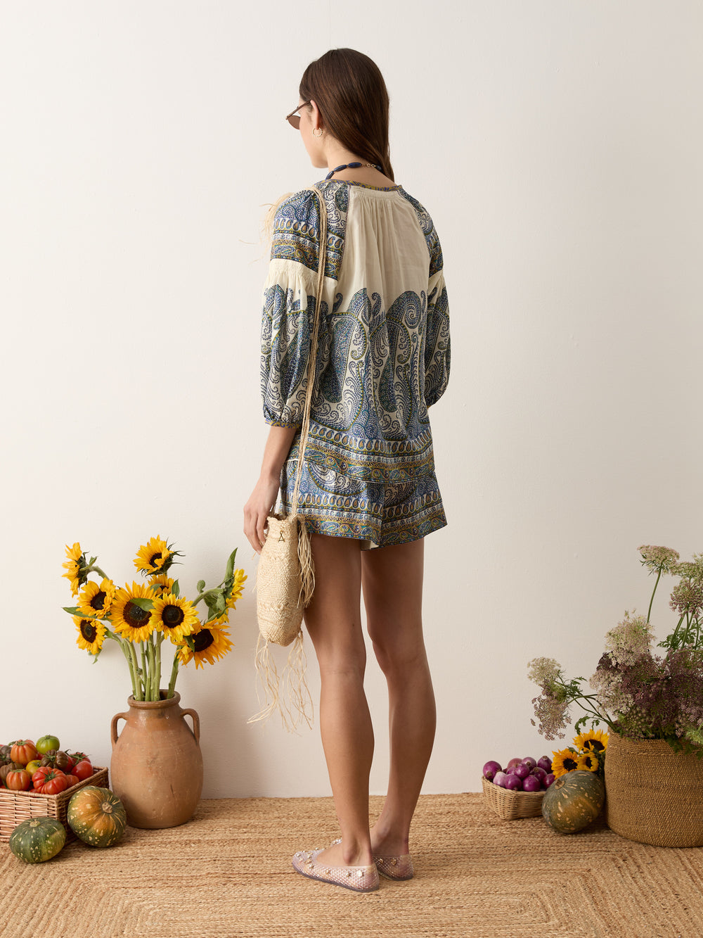 arcadia paisley smock blouse | Boteh