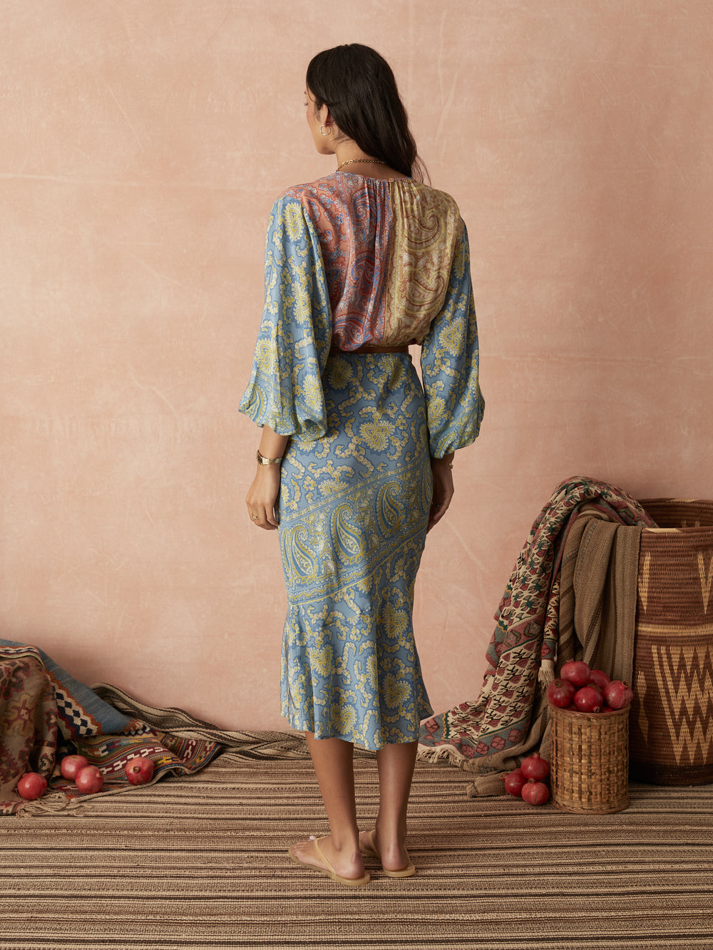 caravane silk bias skirt | Boteh