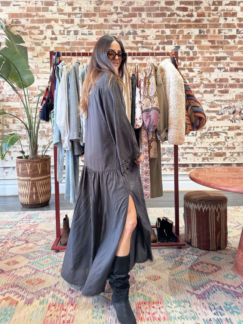 Starry Nights Wide Sleeve Maxi Dress | Boteh