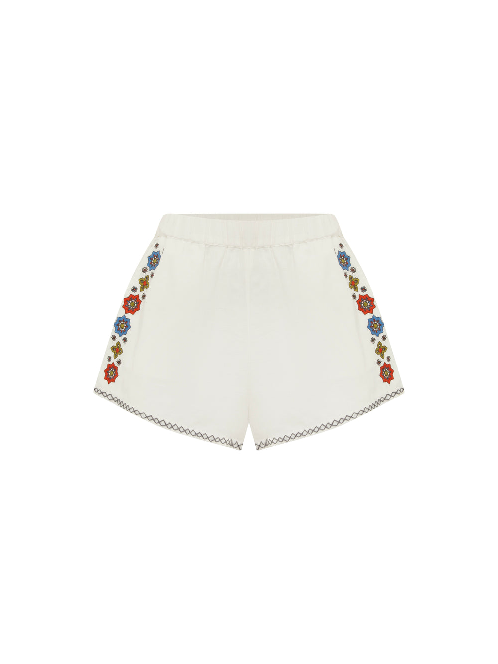 Castela Embroidered Short | Boteh