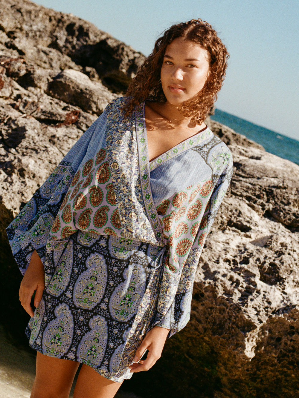 Onda Silk Robe Dress | Boteh