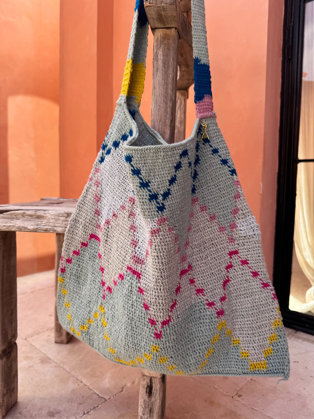 florence diamond bilum tote med | Boteh
