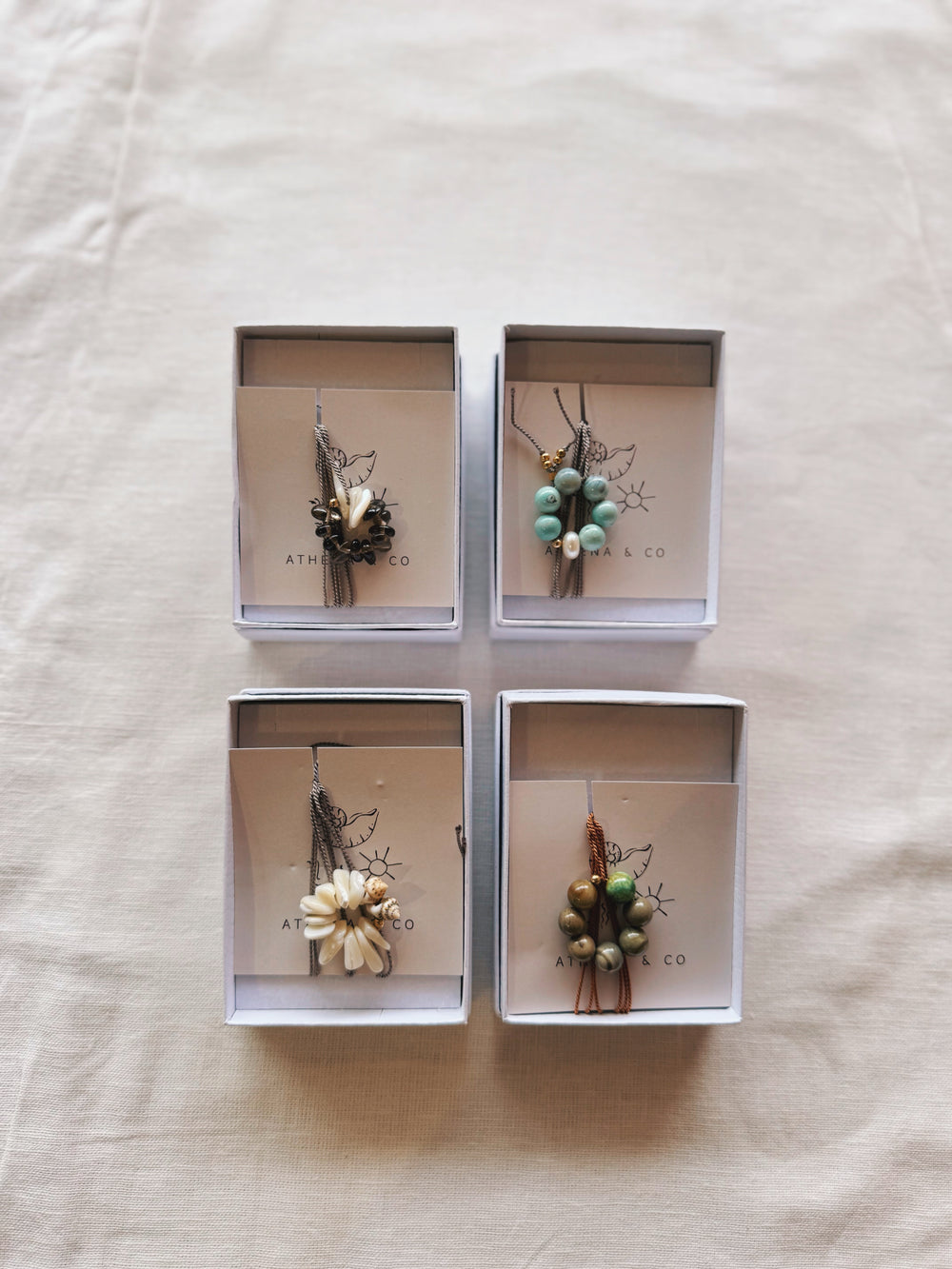 athena & co bloom necklace turquoise jade | Boteh