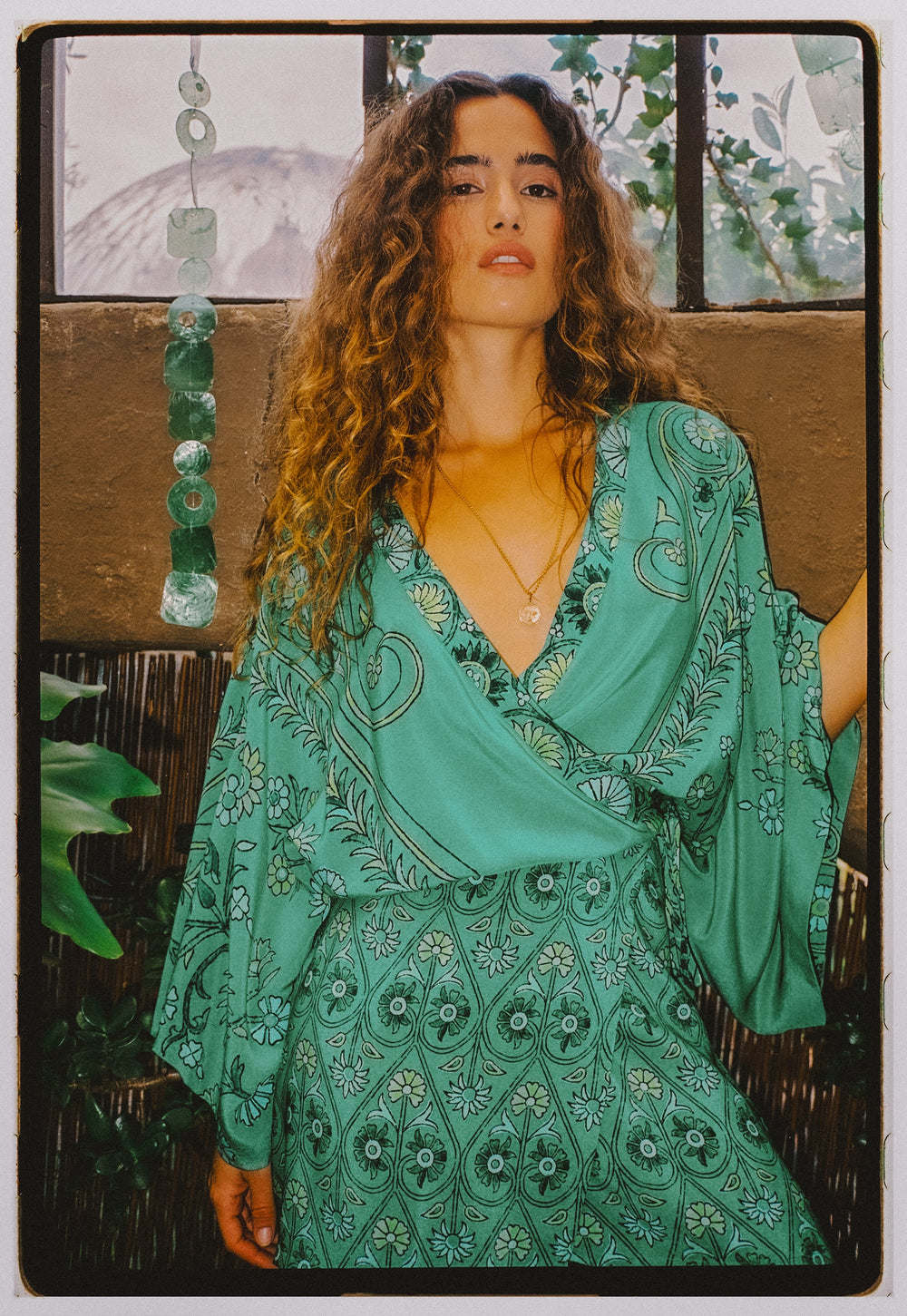 darjeeling silk robe mini dress | Boteh